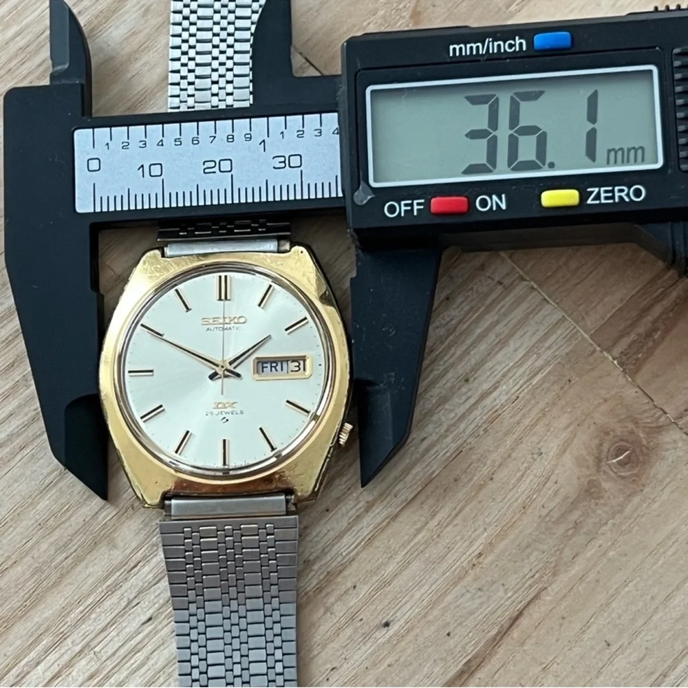 Seiko DX Automatic 25 Jewels Super Rare Vintage Men's Watch Gold Plated Case